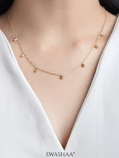 Ava Teardrop 14K Gold Plated Necklace