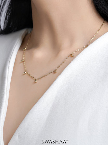 Ava Teardrop 14K Gold Plated Necklace
