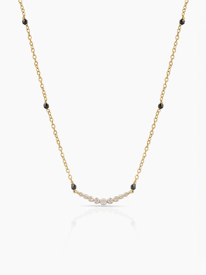 Avina Diamond Bar 18K Gold Plated Mangalsutra Gold
