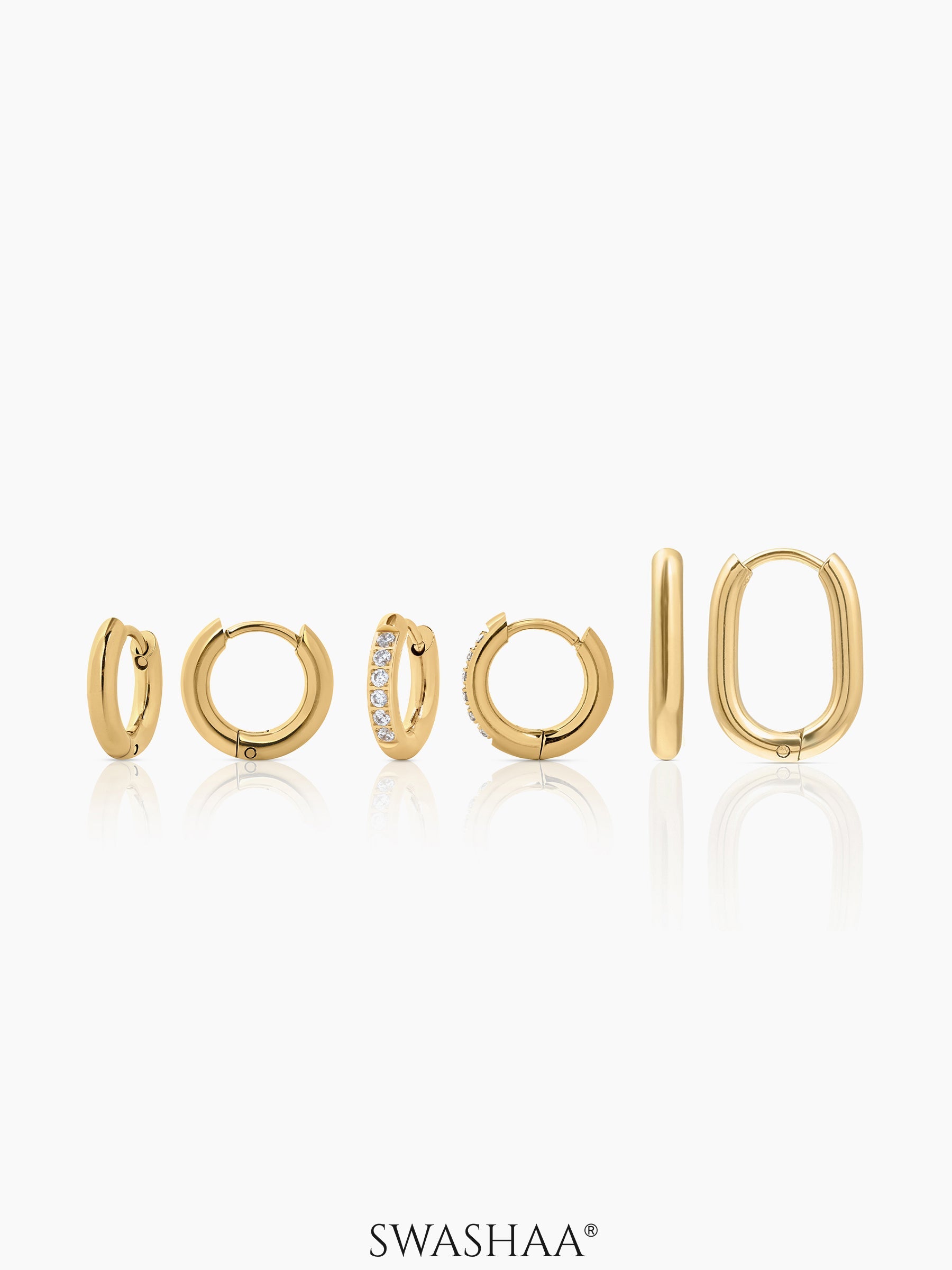 Ayra Women's Hoop Earrings Set