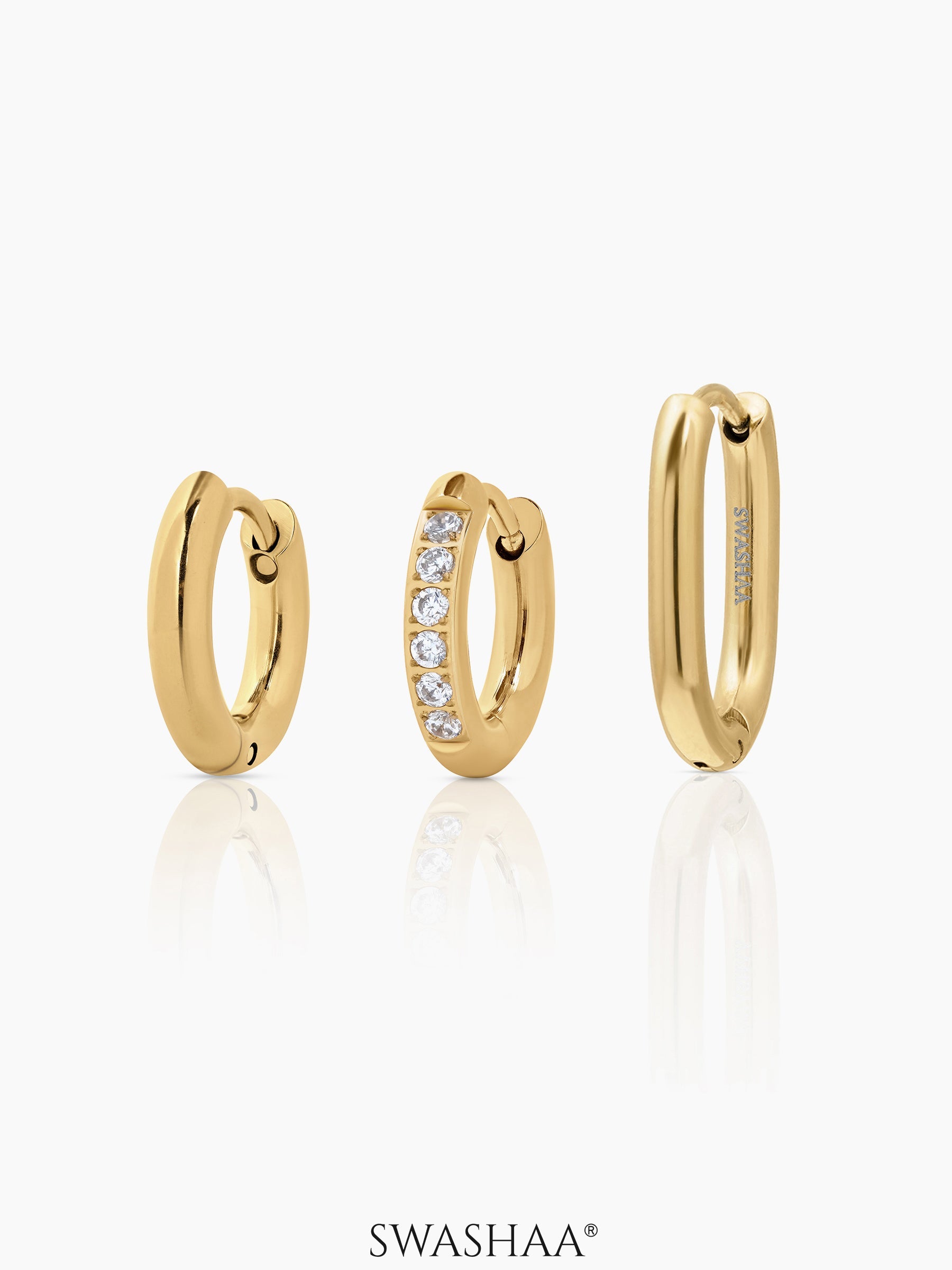Ayra Women's Hoop Earrings Set