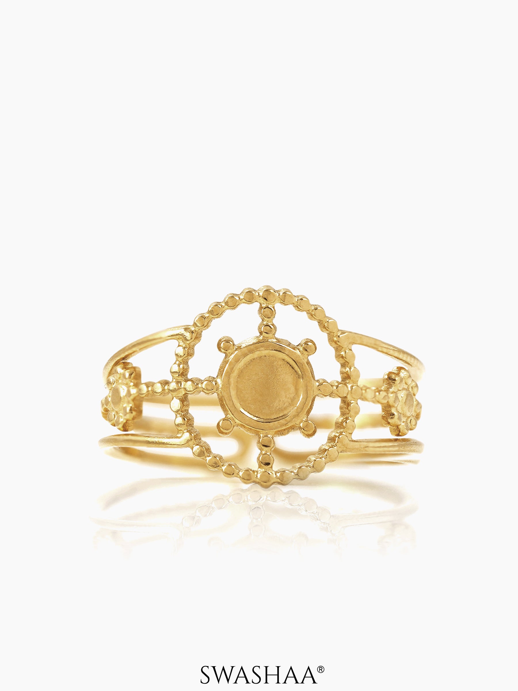 Aza 18K Gold Plated Ring Gold