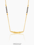 Baansi Bamboo Bar 18K Gold Plated Mangalsutra Gold