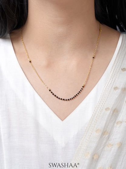 Banari 18K Gold Plated Mangalsutra Jewelry Set Of 2 - Necklace & Earrings