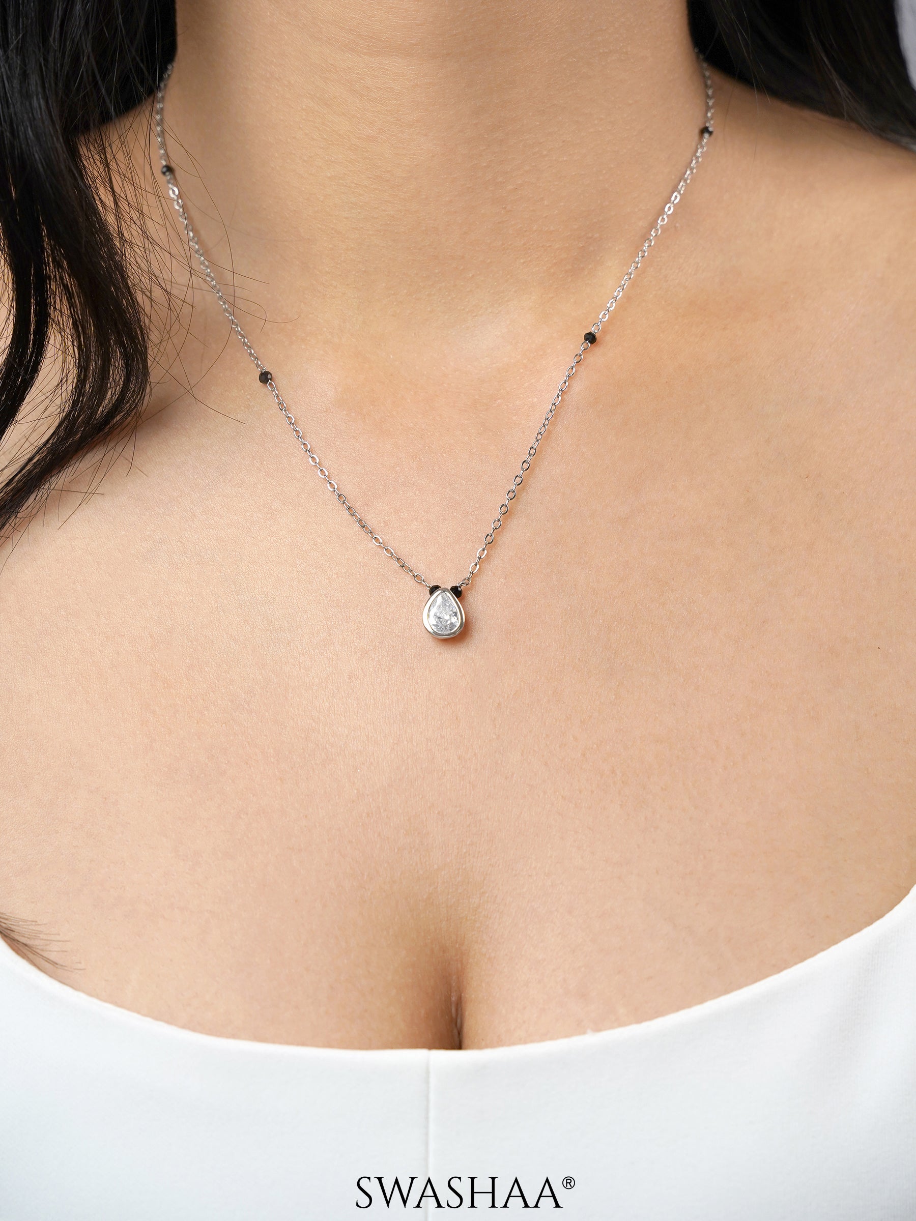 Barkha Silver Mangalsutra