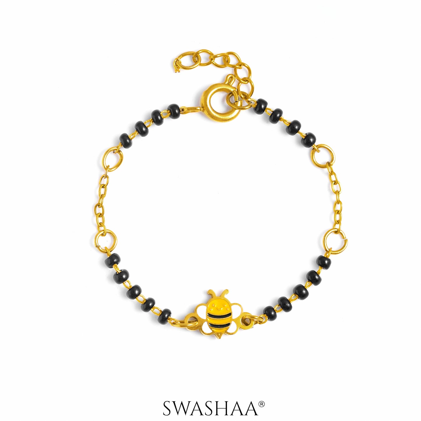 Bee Butterfly Bliss 18K Gold Plated Kid's Nazariya Bracelet Gold