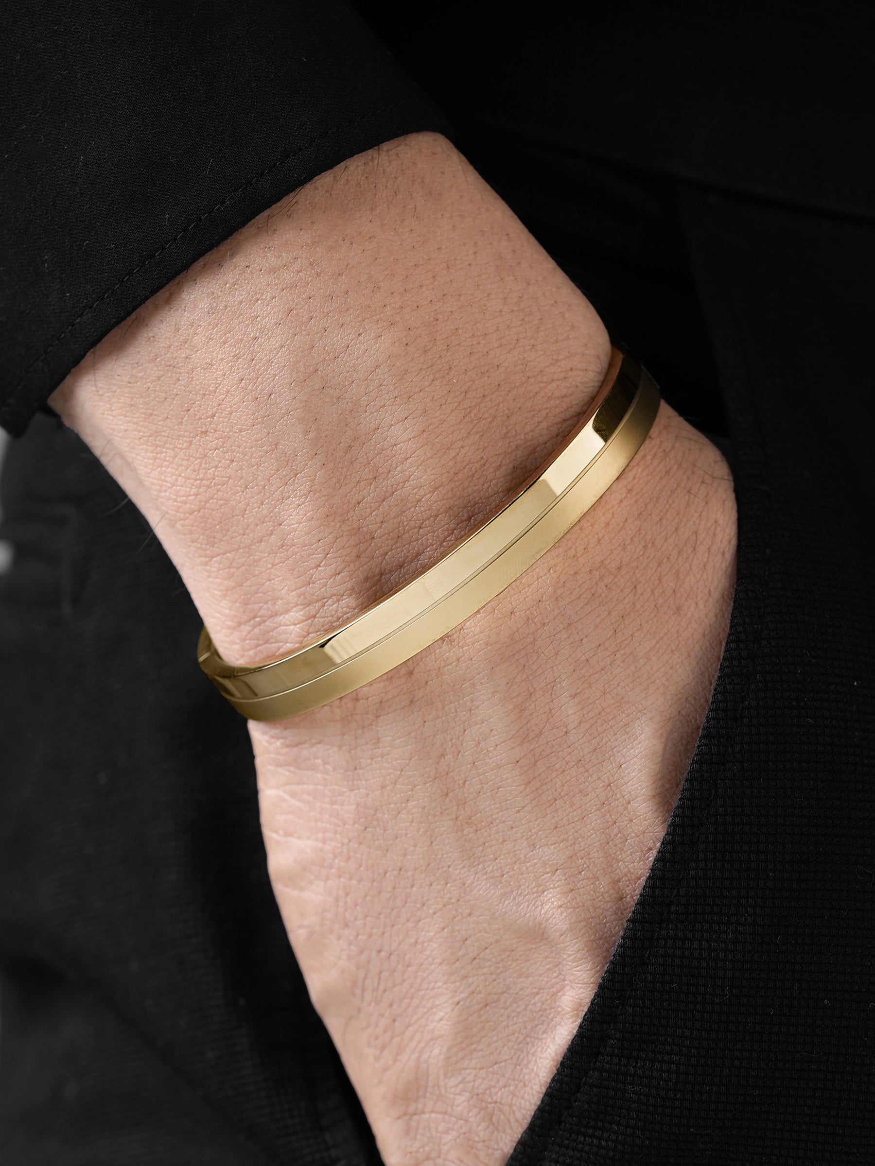 Benjomia 18K Gold Plated Men's Kada