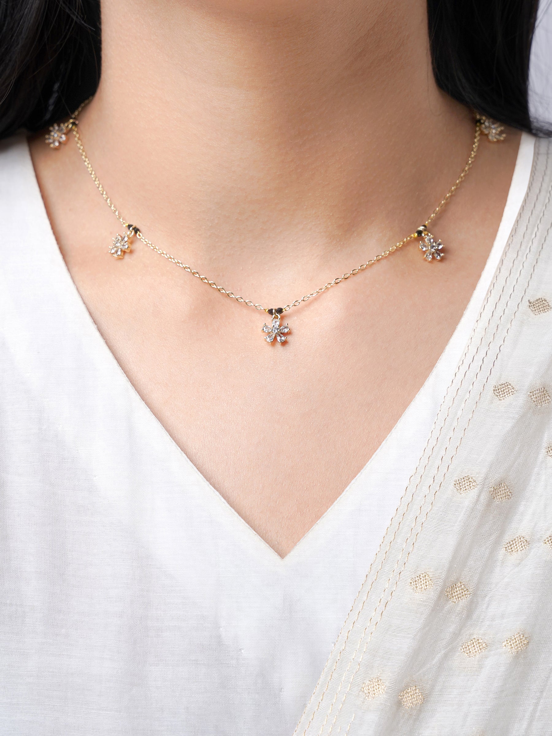 Blossomy 14K Gold Plated Mangalsutra