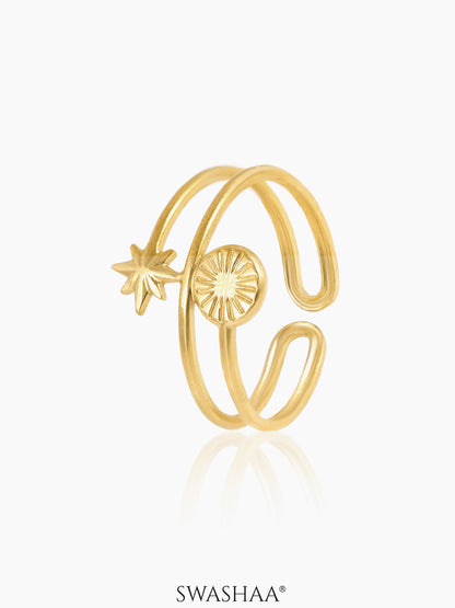 Bodhi 18K Gold Plated Ring Gold