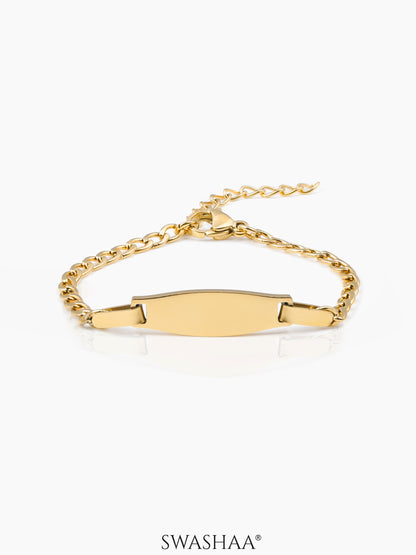 Bold Band Kid's Bracelet 18K Gold Plated