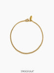 Box Chain 2 MM Men's Bracelet 18K Gold Plated