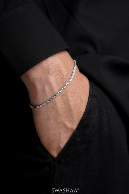Box Chain 2 MM Men's Bracelet