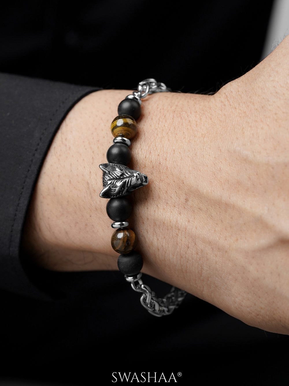 Brucel Men's Beaded Bracelet