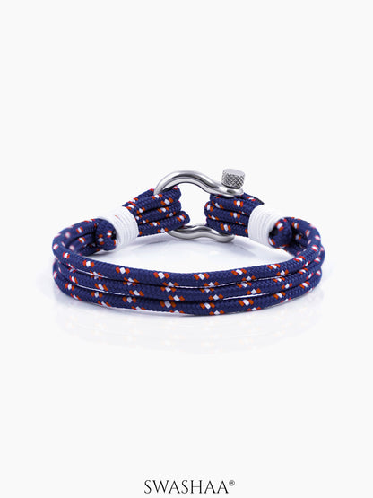 Byjun Men's Rope Bracelet Blue
