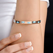 Cara Evil Eye Rosegold Plated Band Bracelet Rose Gold