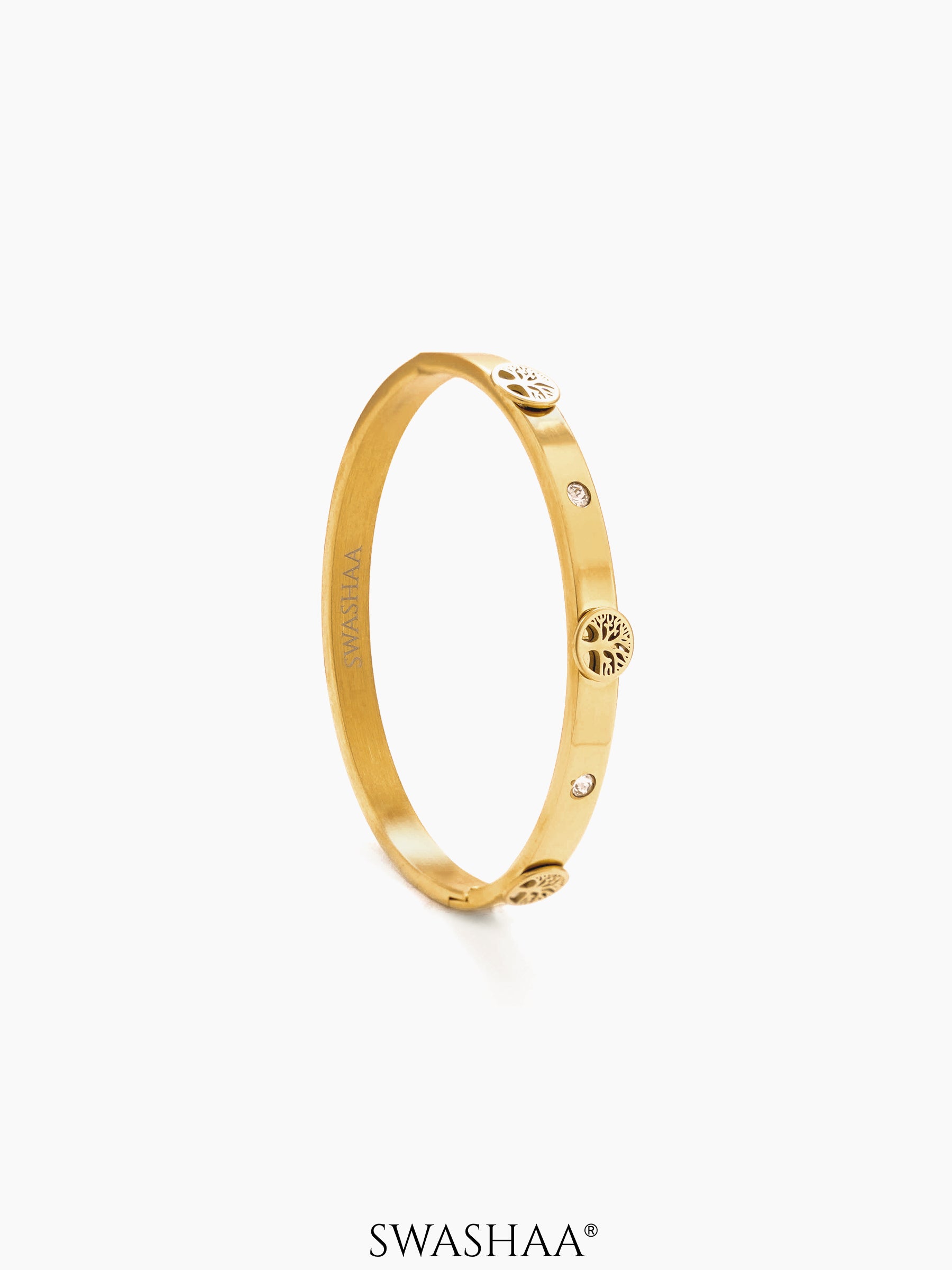 CC Lifetree Band Bracelet 18K Gold Plated