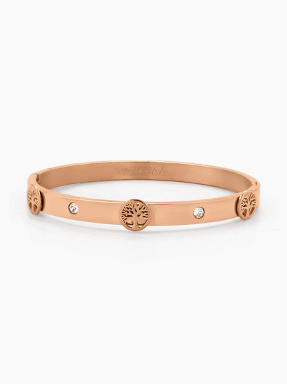 CC Lifetree Rosegold Plated Band Bracelet
