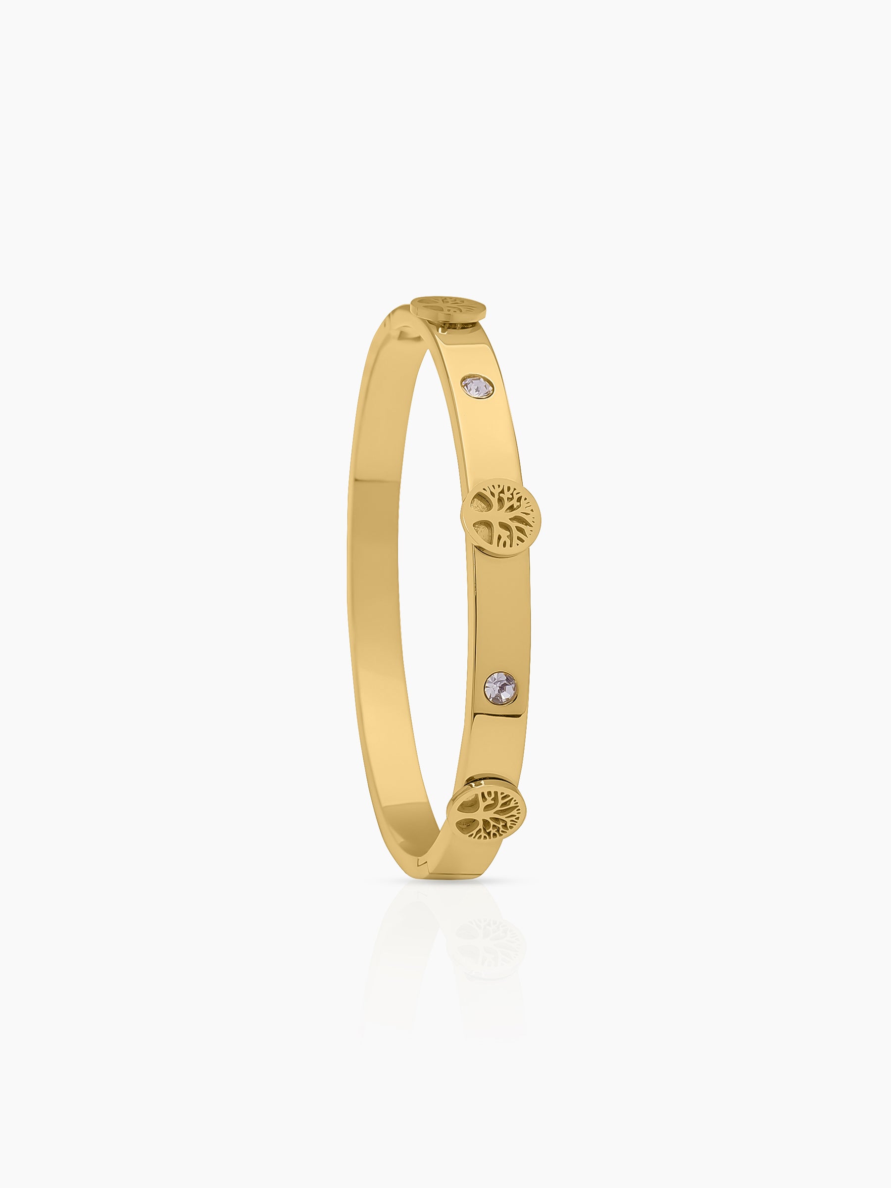 CC Lifetree 18K Gold Plated Band Bracelet