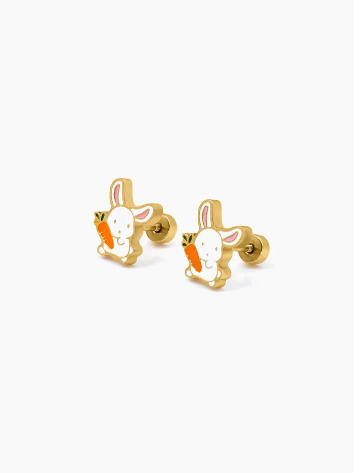 Cinna-Bun 18K Gold Plated Kid's Earrings