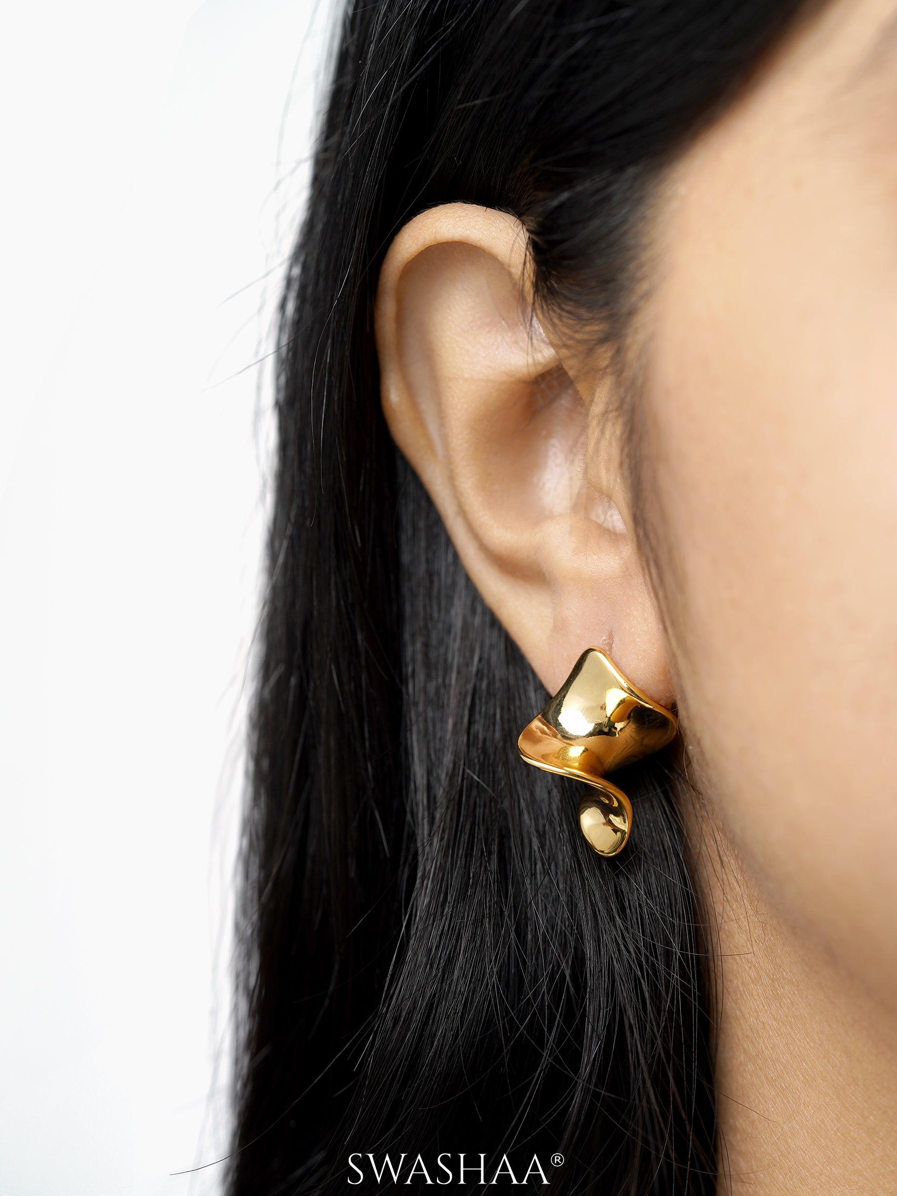 Caesar 18K Gold Plated Earrings