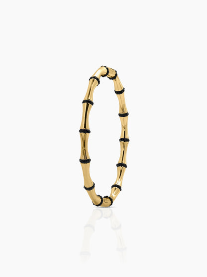 Caloria Bamboo Line 18K Gold Plated Women's Band Bracelet Gold