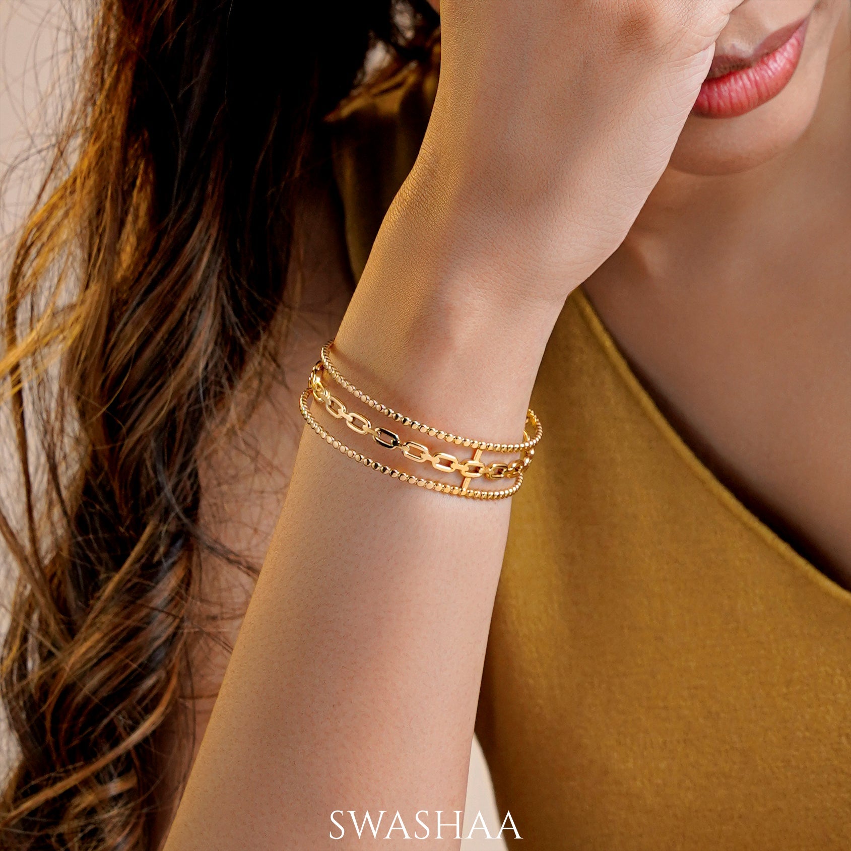 Cambria 18K Gold Plated Bracelet