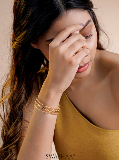 Cambria 18K Gold Plated Bracelet