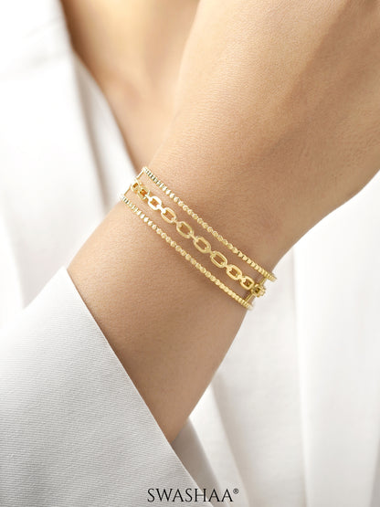 Cambria 18K Gold Plated Bracelet