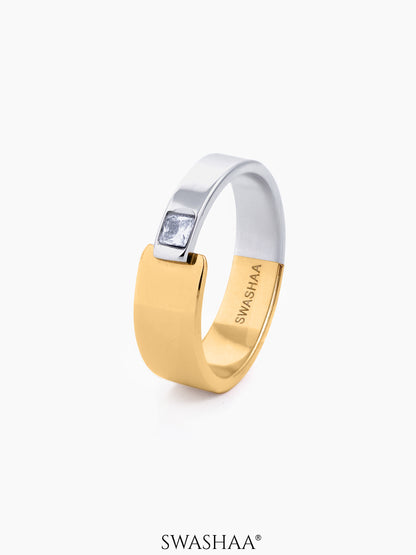 Caravan Men's Ring 18K Gold-Silver