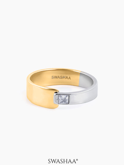 Caravan Men's Ring 18K Gold-Silver