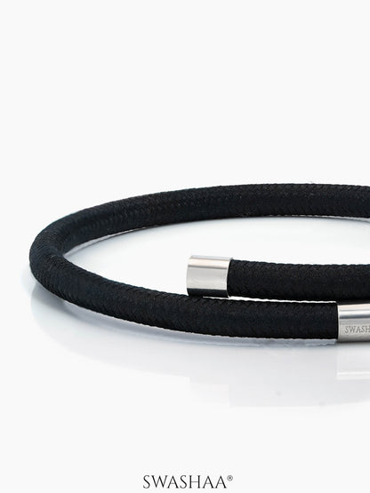 Carbon Curve Men's Rope cuff Bracelet