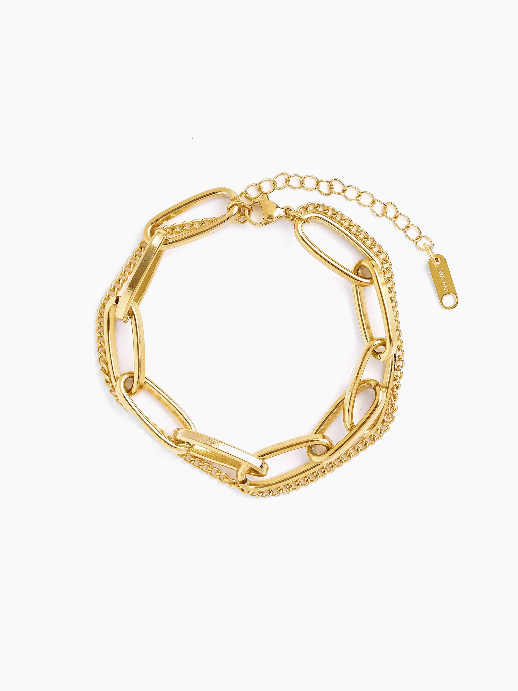 Carta Link 18K Gold Plated Bracelet Gold