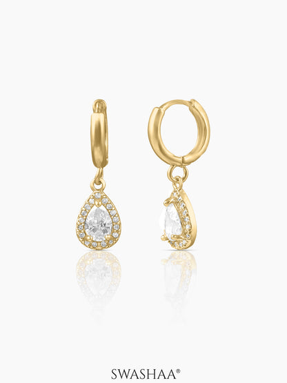 Catalina 18K Gold Plated Hoop Earrings Gold