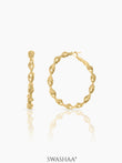 Charlotte 18K Gold Plated Hoop Earrings Gold