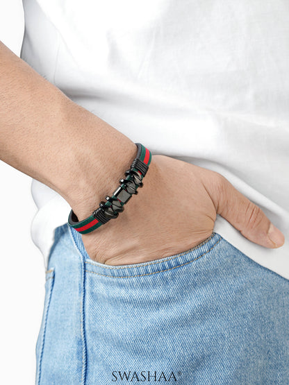 Christopher Men's Leather Bracelet