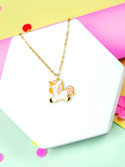 Chub Chub Uni 18K Gold Plated Kid's Pendant Necklace