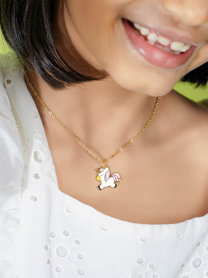 Chub Chub Uni 18K Gold Plated Kid's Pendant Necklace