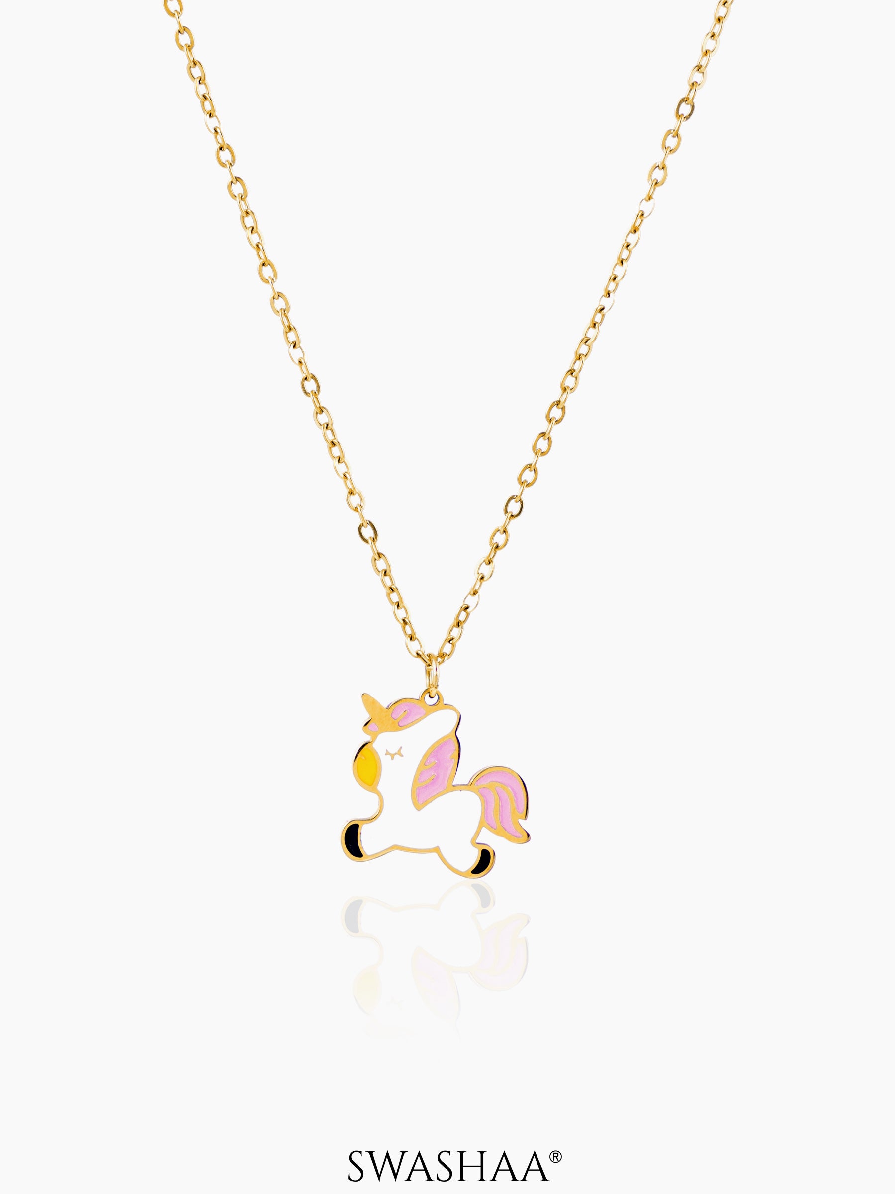 Chub Chub Uni 18K Gold Plated Kid's Pendant Necklace