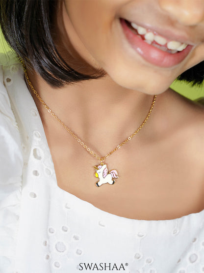 Chub Chub Uni 18K Gold Plated Kid's Pendant Necklace