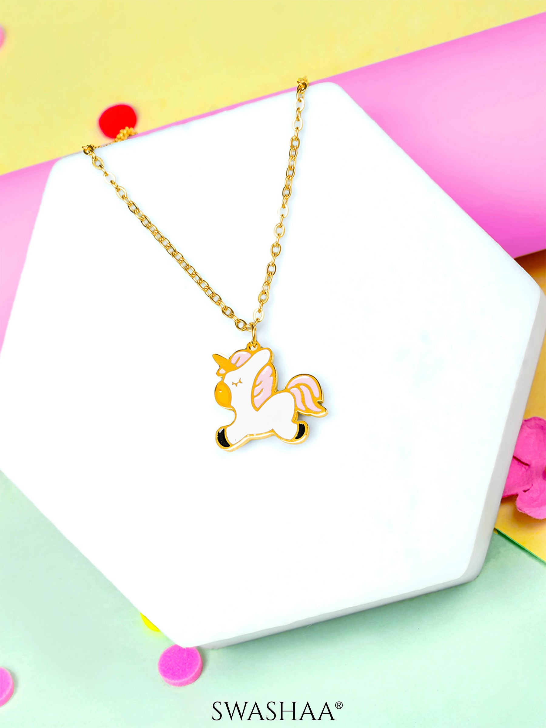 Chub Chub Uni 18K Gold Plated Kid's Pendant Necklace