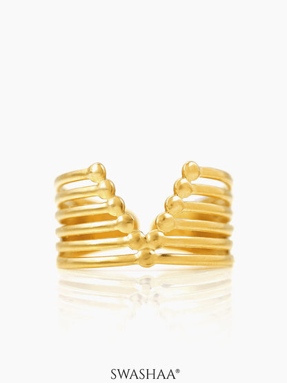 Clarky 18K Gold Plated Ring