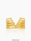 Clarky 18K Gold Plated Ring Gold
