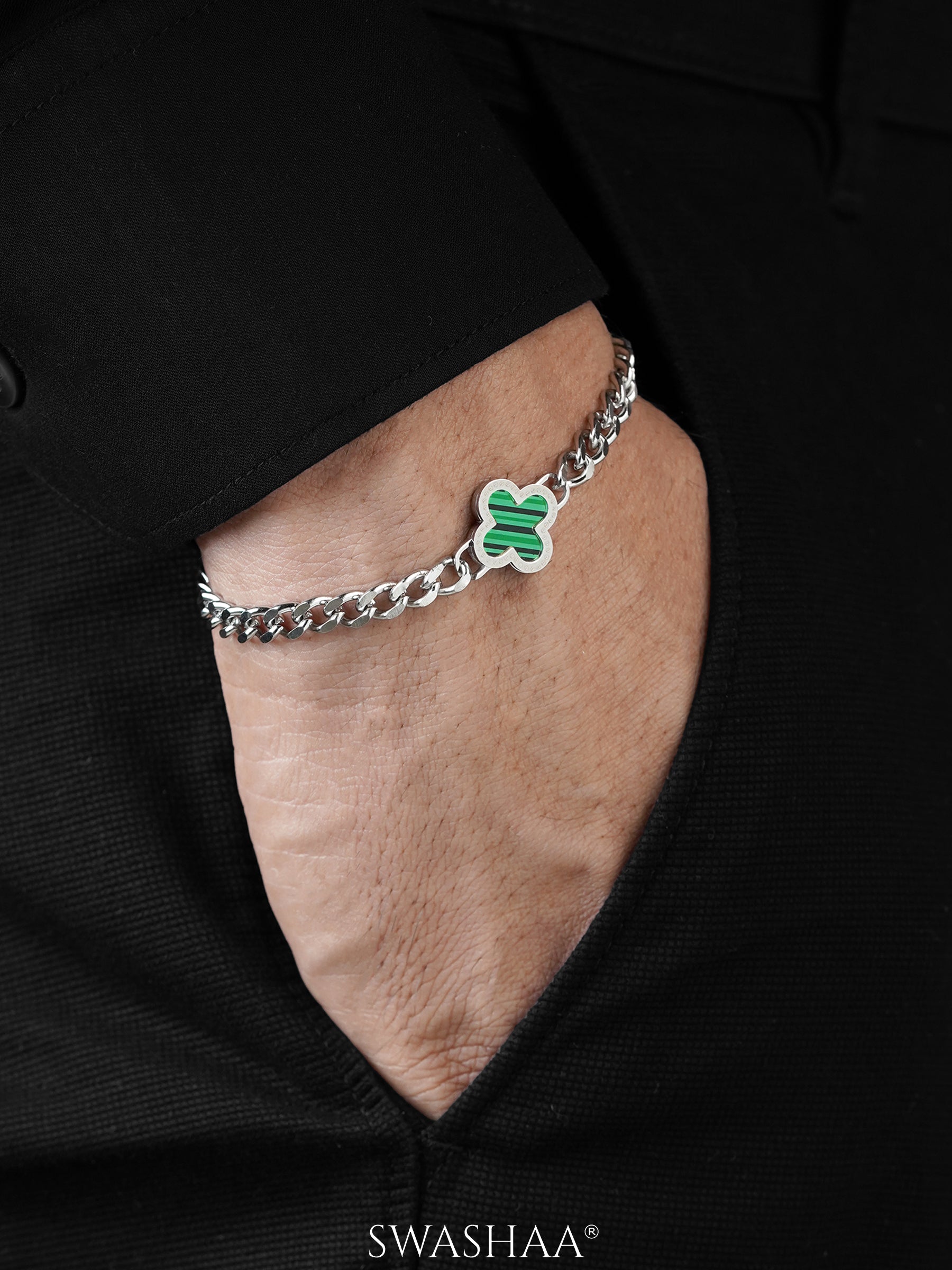 Clover Chain Men's Bracelet