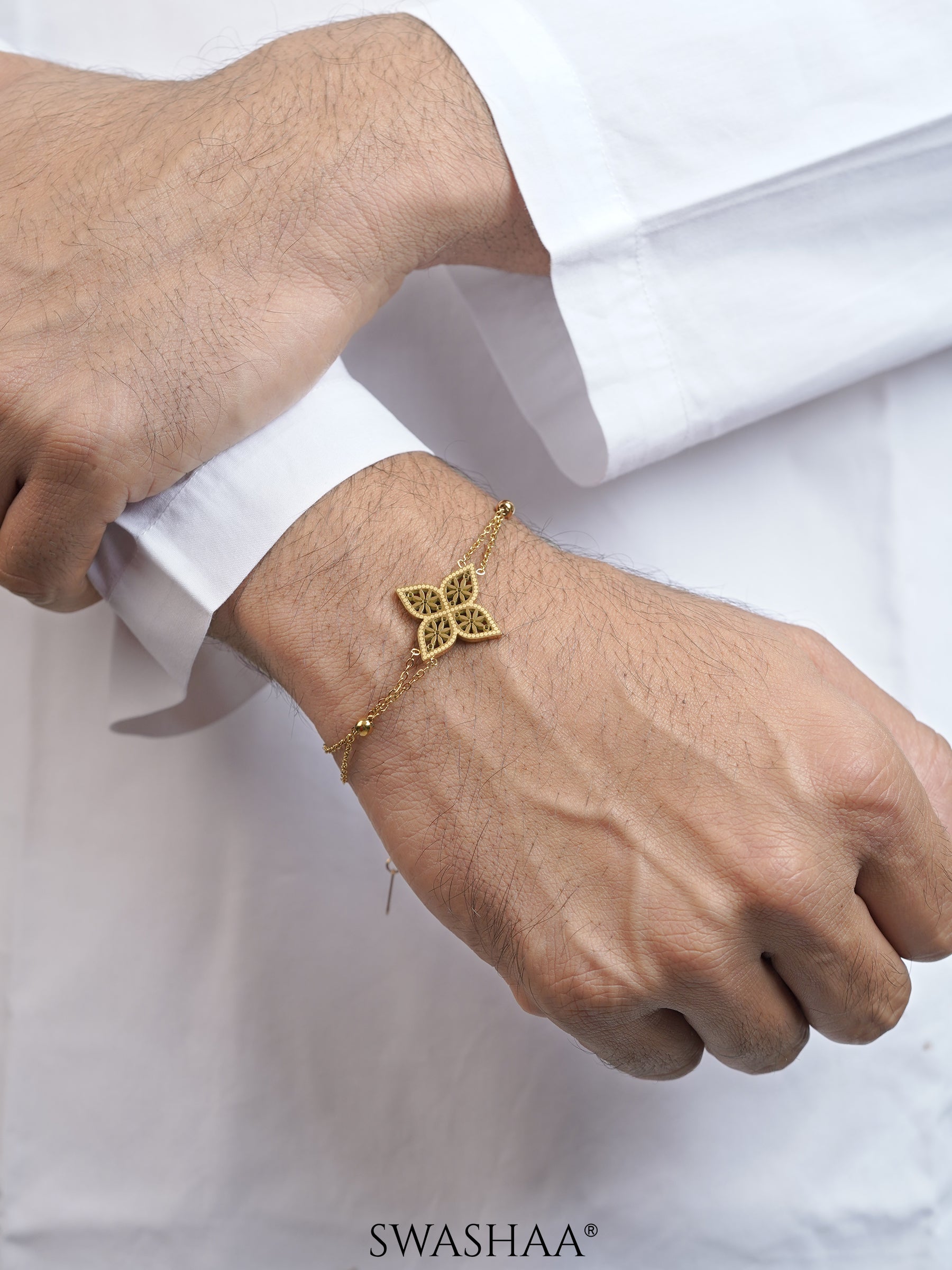Clover Floral Men's Bracelet