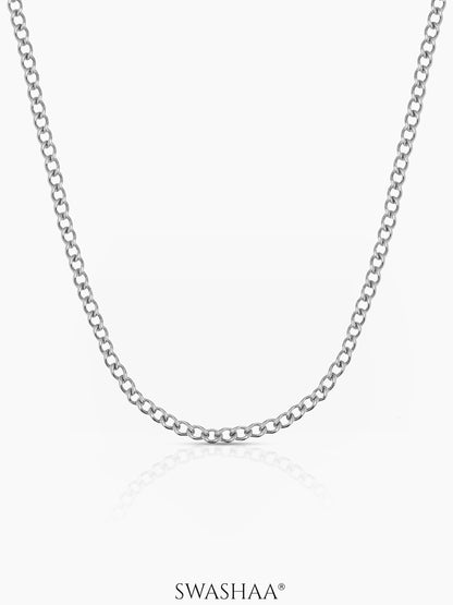 Connel 2 MM Men's Chain Silver