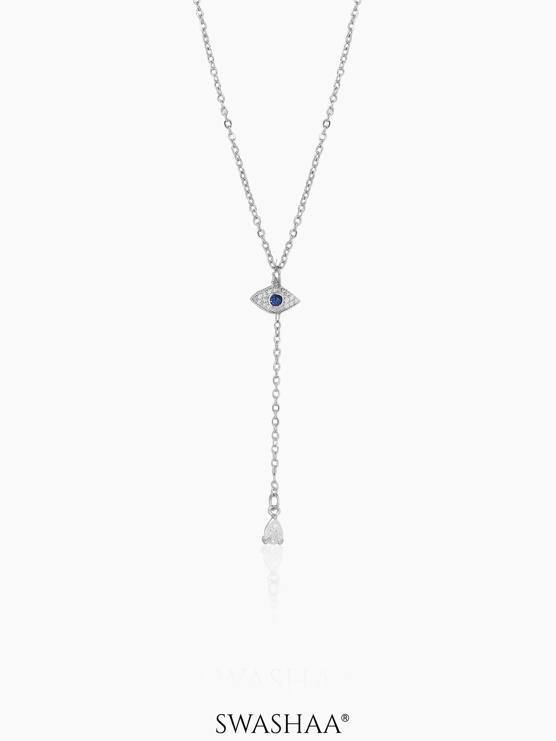 Connor Eye Necklace Silver
