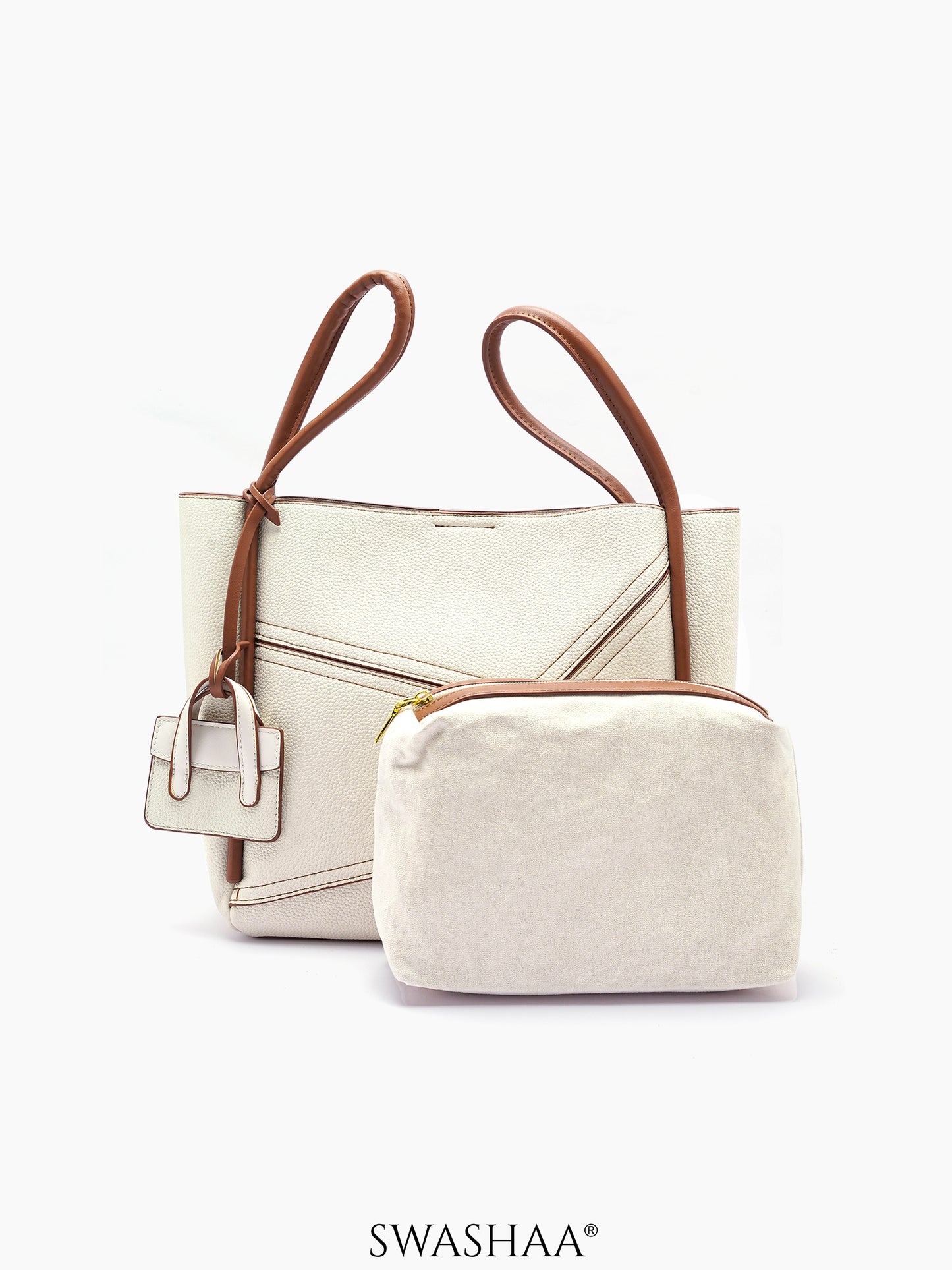 Mic Leather Tote Bag