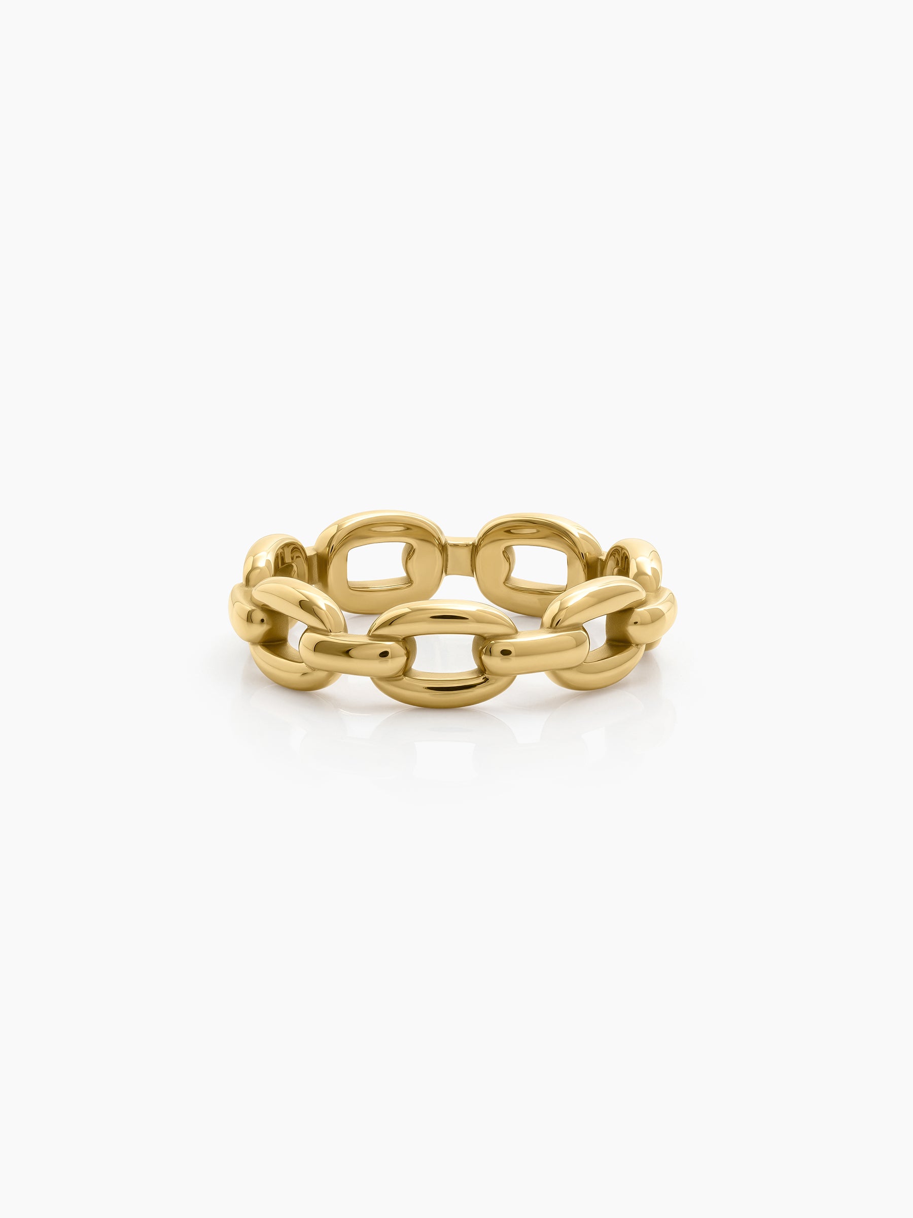 Coran Link 18K Gold Plated Band Men's Rings