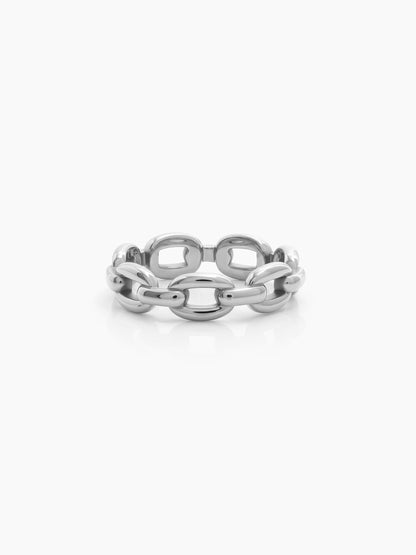 Coran Link Silver Band Men's Rings