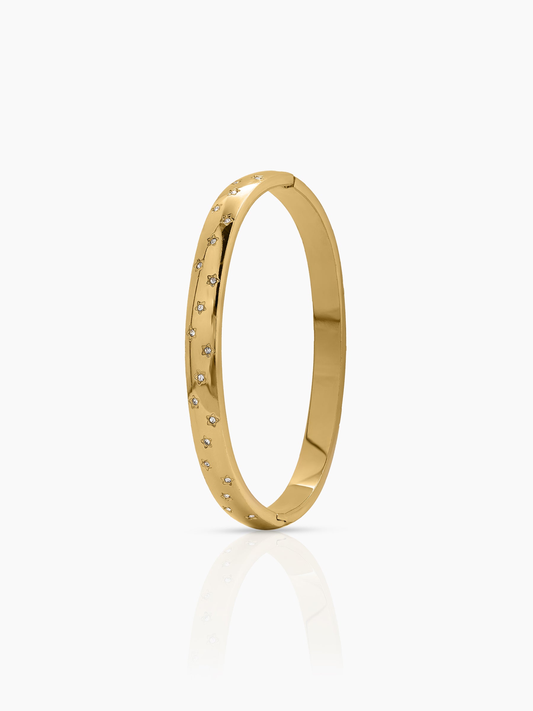 Corissa Diamond 18K Gold Plated Women's Band Bracelet